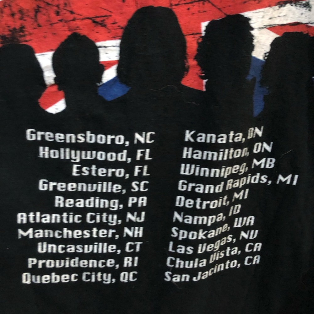 Vintage Def Leppard Concert T-shirt , tag faded see measurements seems M/L adult - Picture 3 of 9